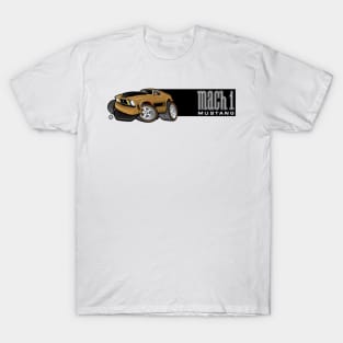 Mach 1 Gold with Black Stripe T-Shirt